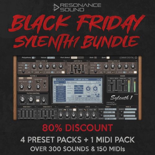 exclusive bundle of sylenth1 presets and MIDI files for black friday 2024